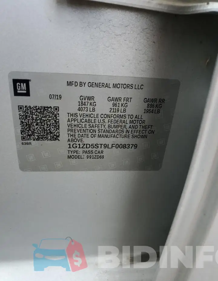1G1ZD5ST9LF008379 Photo# 12