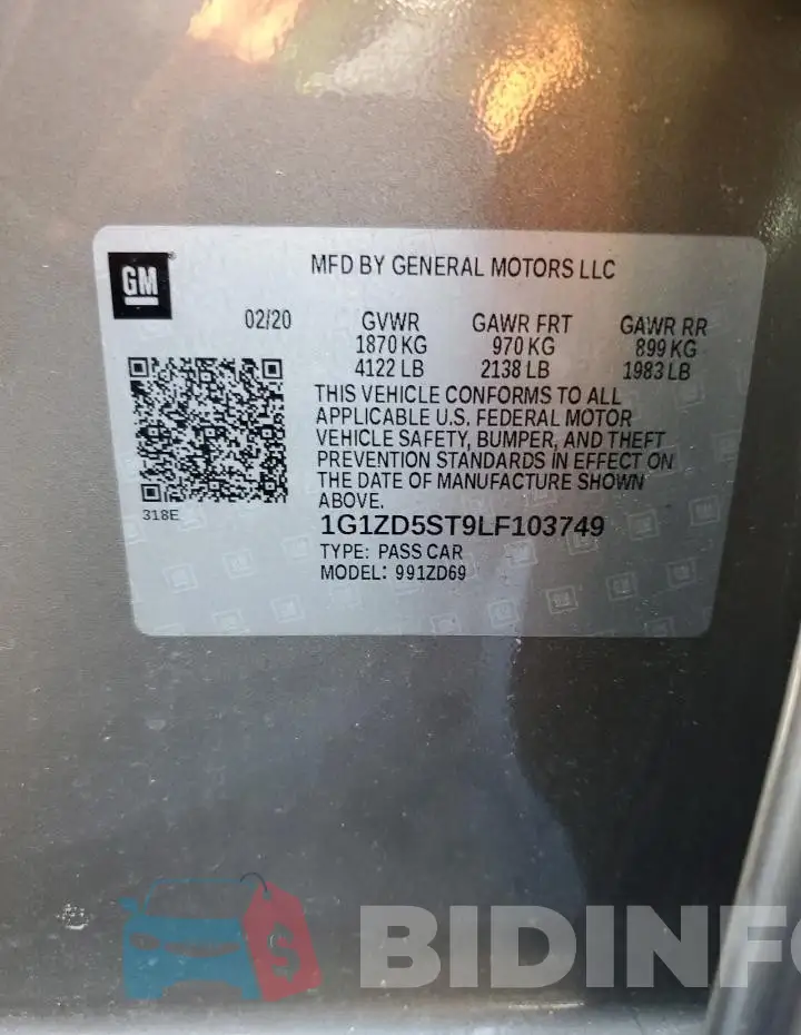 1G1ZD5ST9LF103749 Photo# 12