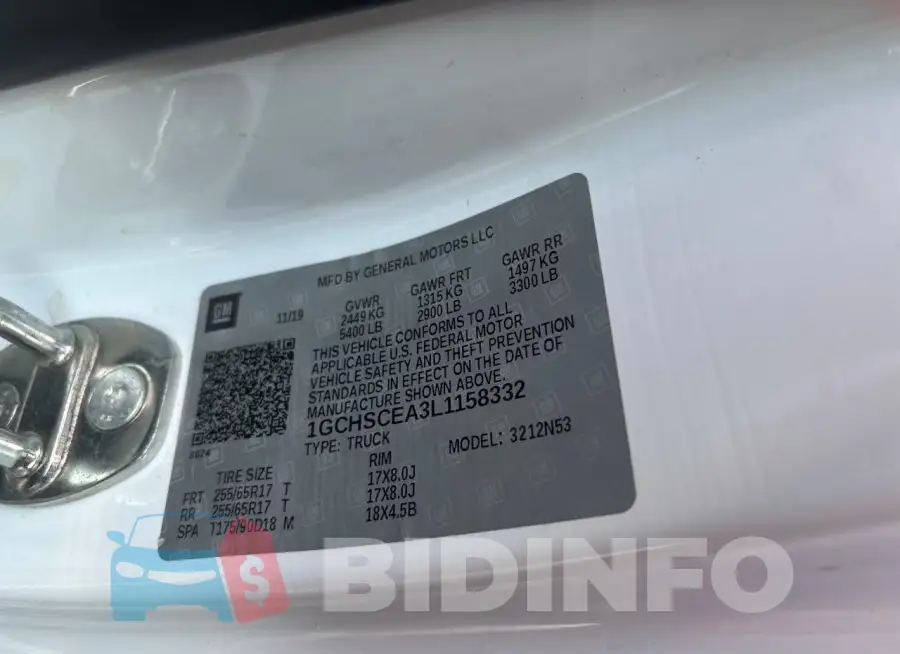 1GCHSCEA3L1158332 Photo# 10