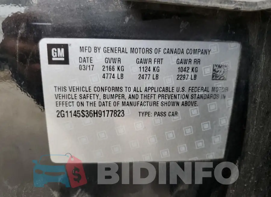 2G1145S36H9177823 Photo# 13