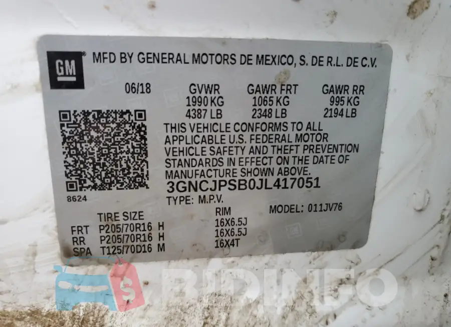 3GNCJPSB0JL417051 Photo# 13
