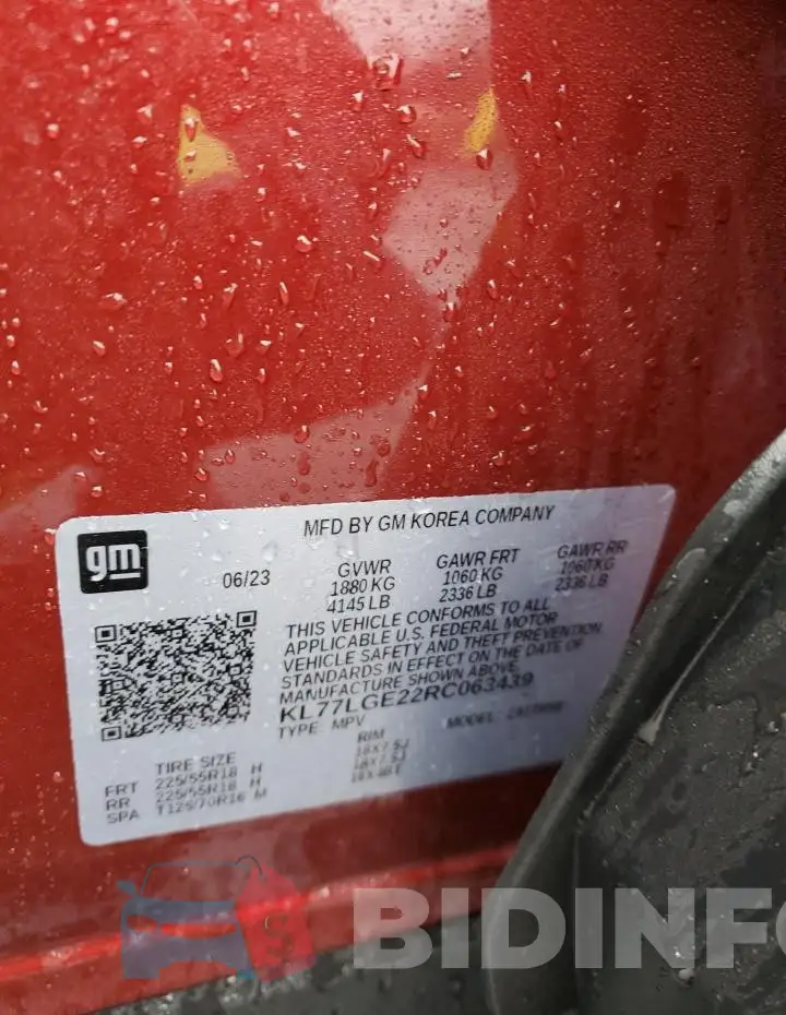 KL77LGE22RC063439 Photo# 12