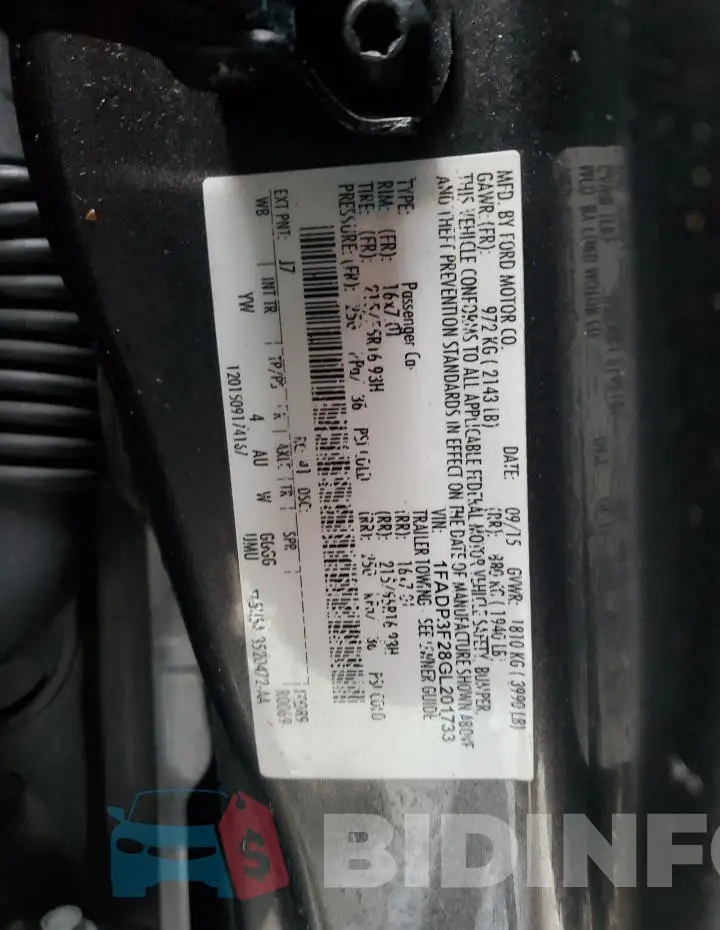 1FADP3F28GL201733 Photo# 12