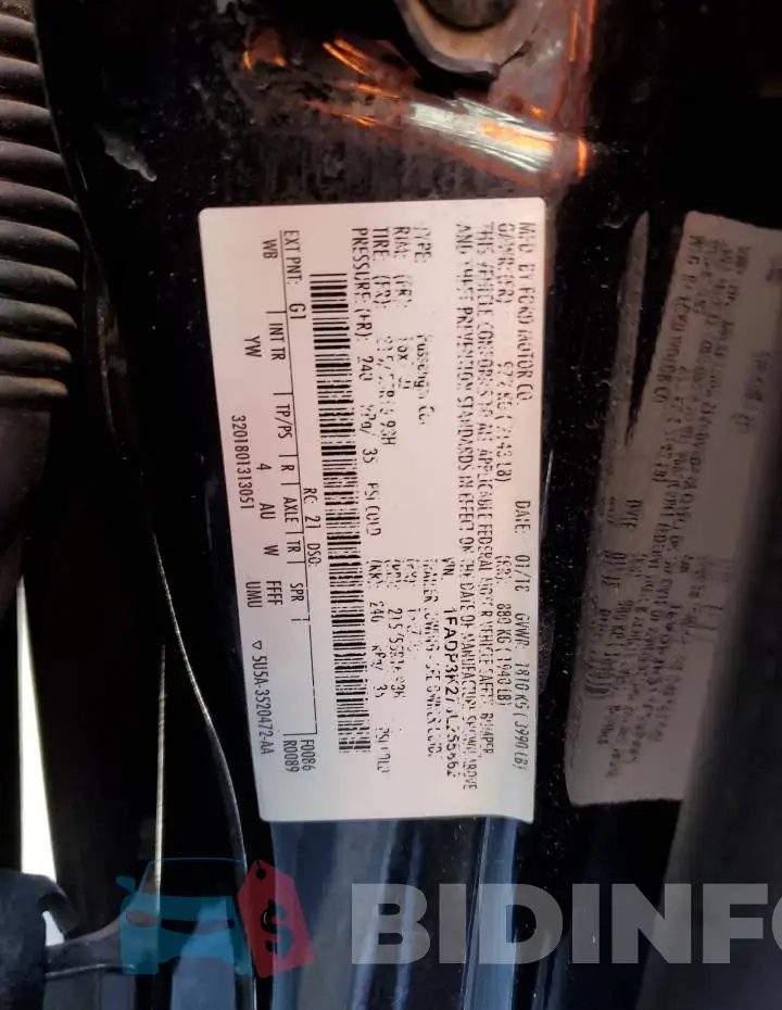 1FADP3K27JL255862 Photo# 12