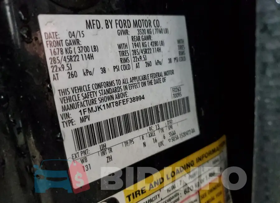 1FMJK1MT8FEF38994 Photo# 14
