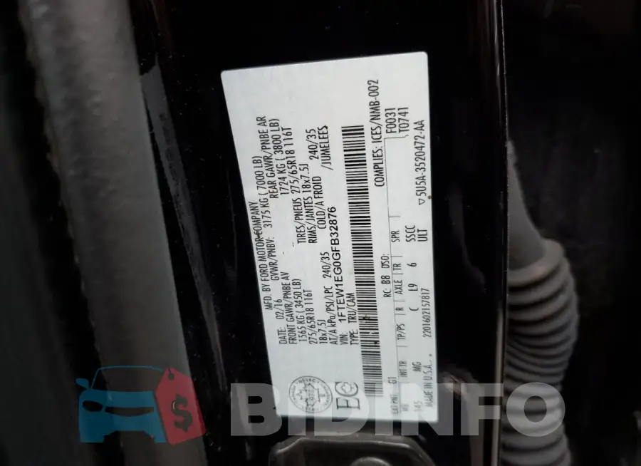 1FTEW1EG0GFB32876 Photo# 12