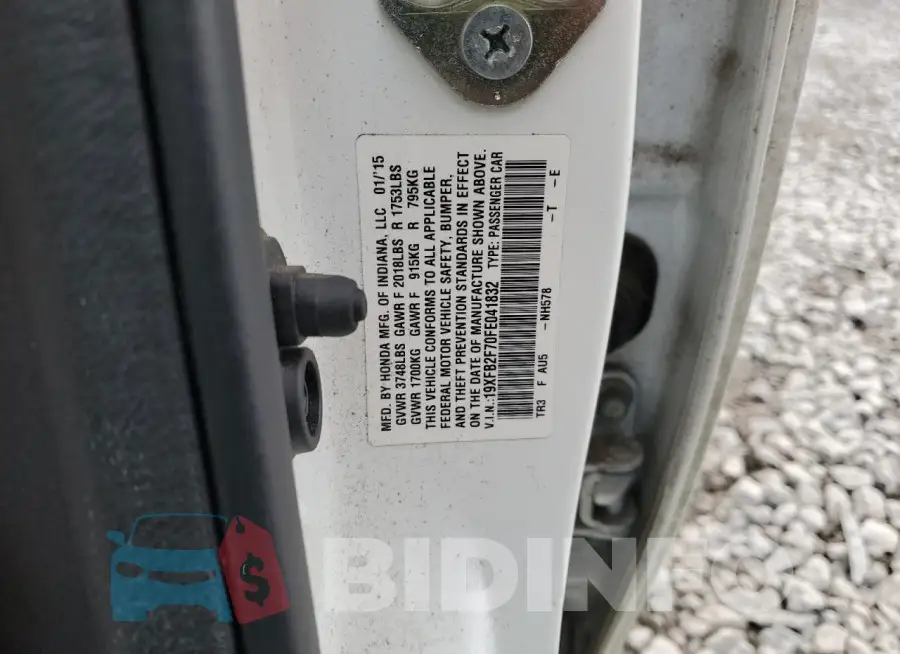 19XFB2F70FE041832 Photo# 12
