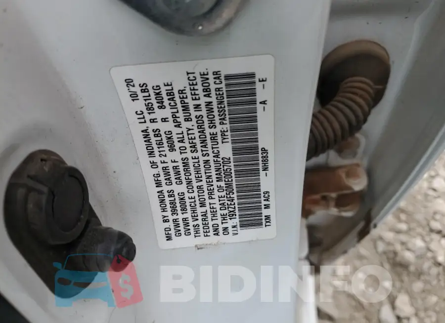 19XZE4F50ME005702 Photo# 12