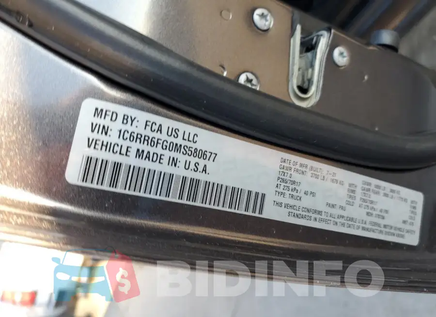 1C6RR6FG0MS580677 Photo# 12