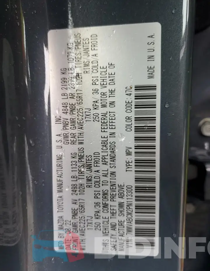 7MMVABCM2PN113300 Photo# 13