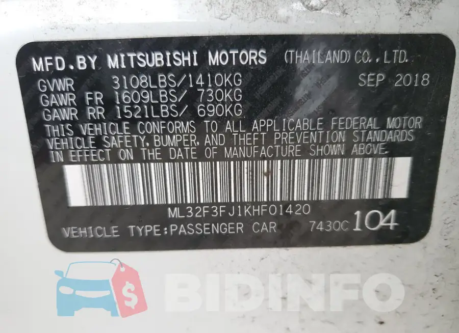 ML32F3FJ1KHF01420 Photo# 13