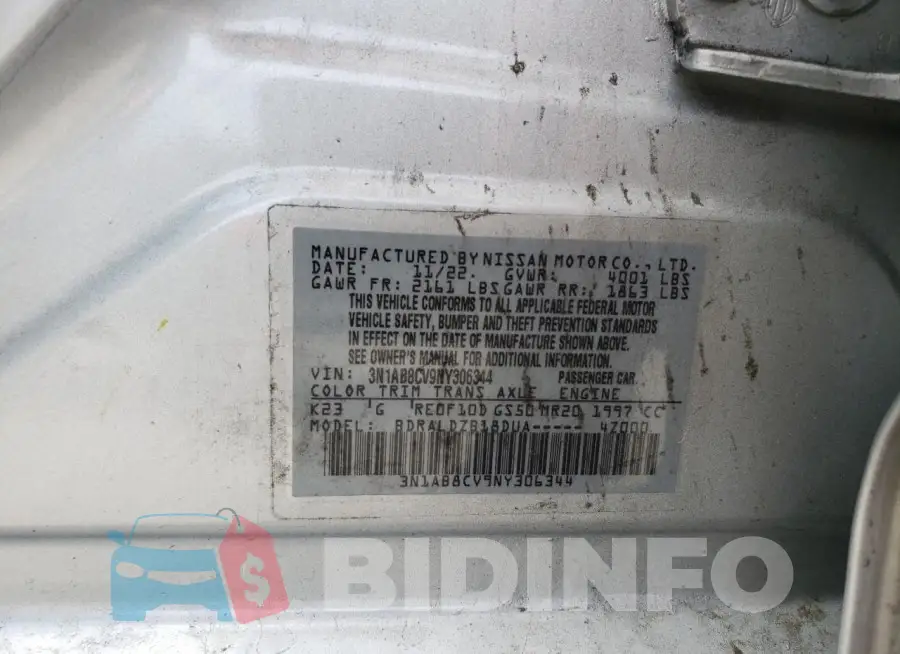 3N1AB8CV9NY306344 Photo# 12