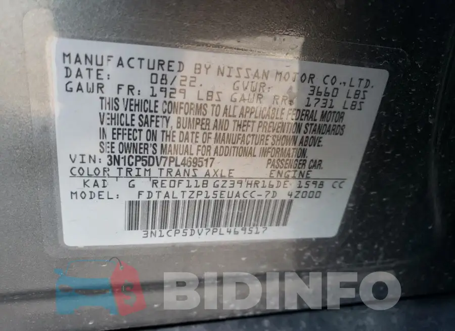 3N1CP5DV7PL469517 Photo# 12