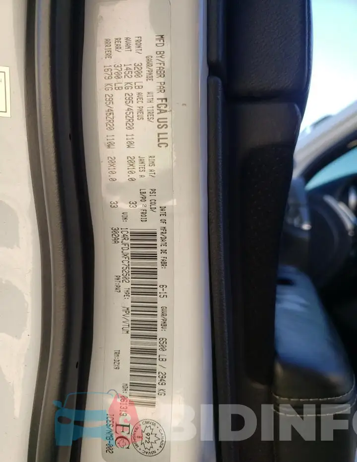 1C4RJFDJXFC752502 Photo# 13