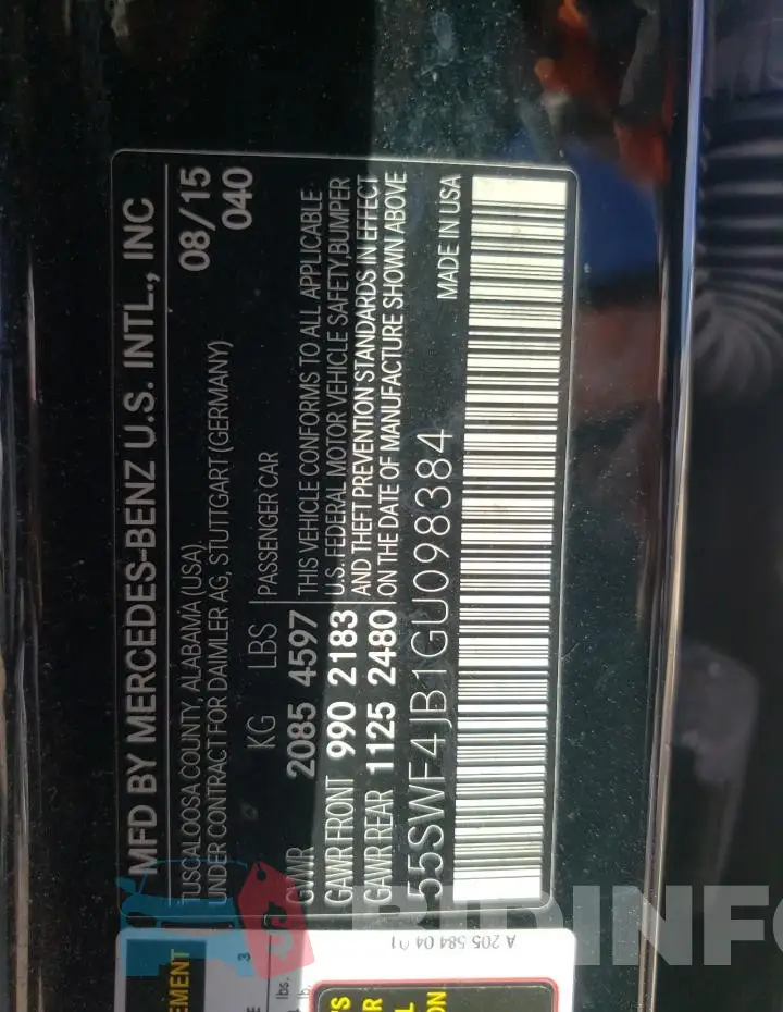 55SWF4JB1GU098384 Photo# 12