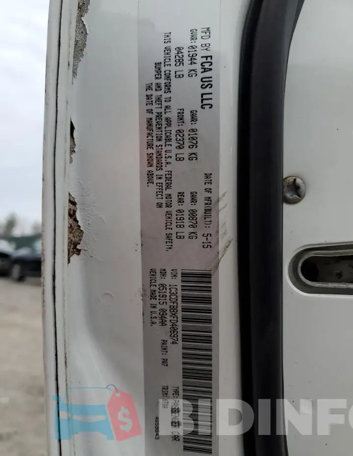 1C3CDFBBXFD406974 Photo# 12