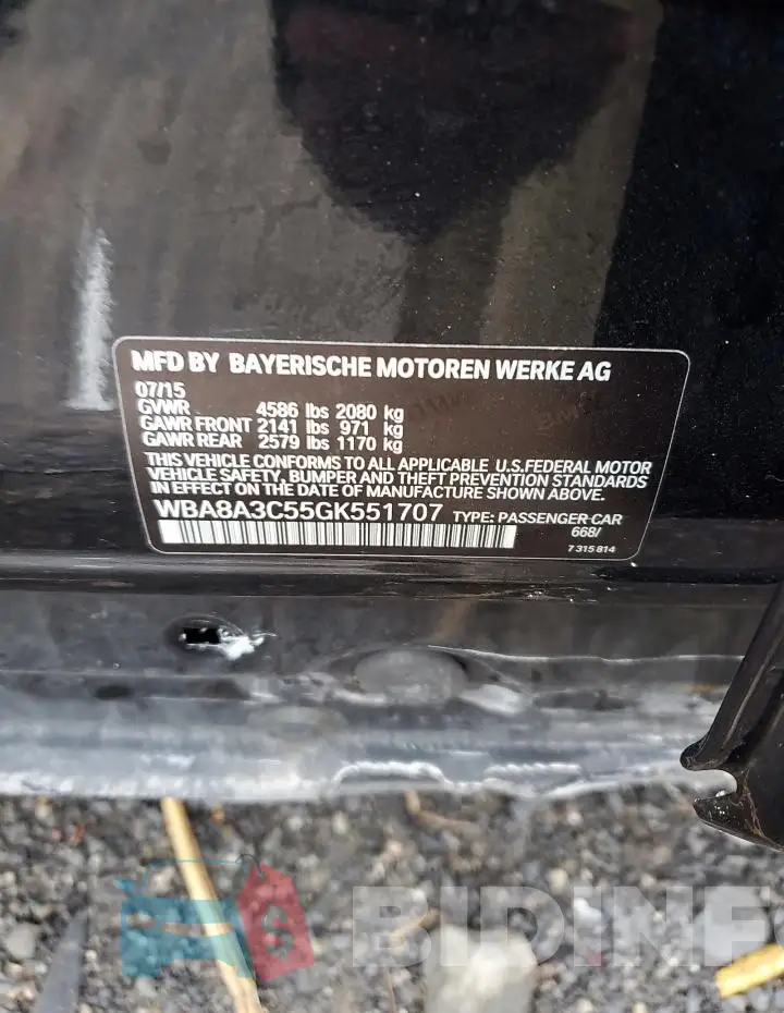 WBA8A3C55GK551707 Photo# 12