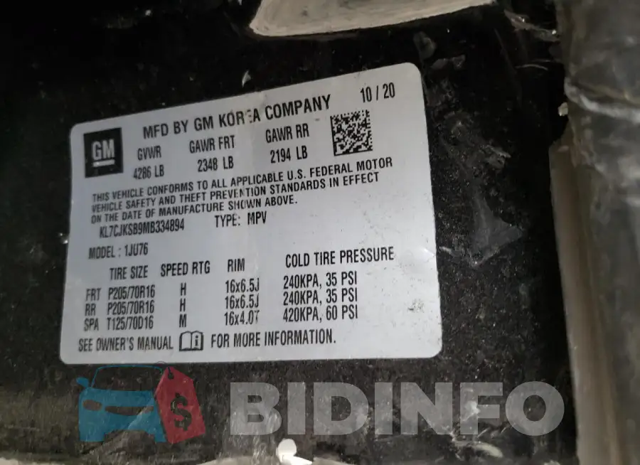 KL7CJKSB9MB334894 Photo# 13