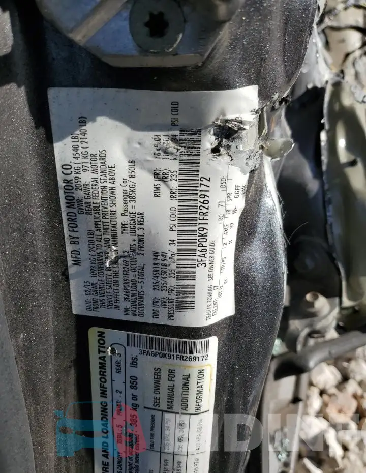 3FA6P0K91FR269172 Photo# 13