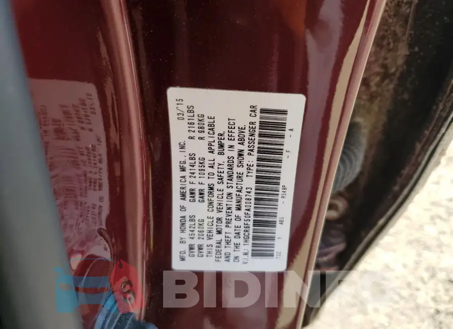 1HGCR6F50FA008743 Photo# 12