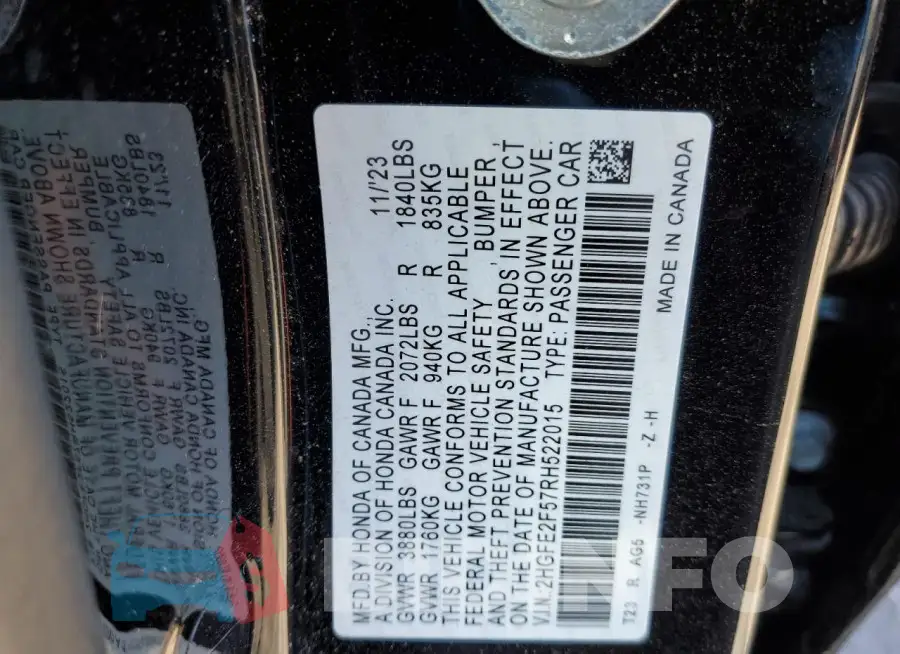 2HGFE2F57RH522015 Photo# 12