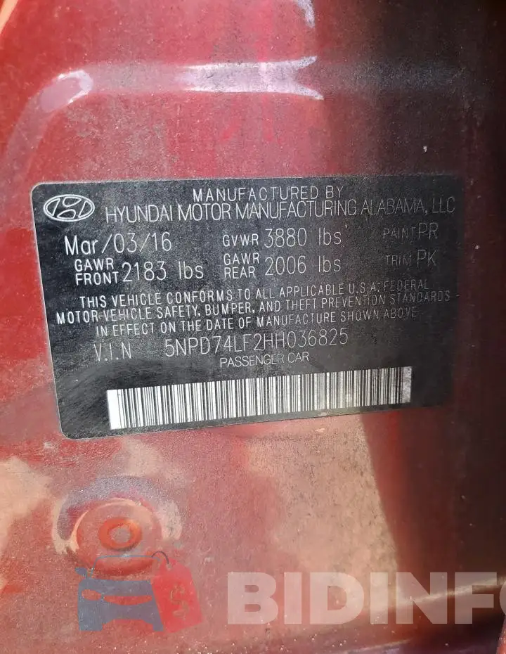 5NPD74LF2HH036825 Photo# 12