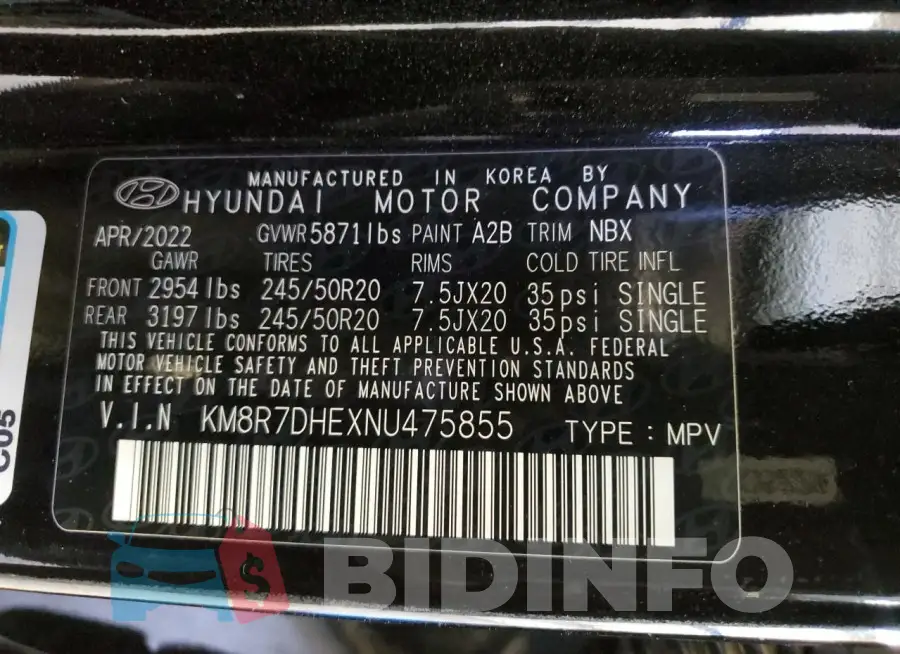 KM8R7DHEXNU475855 Photo# 14