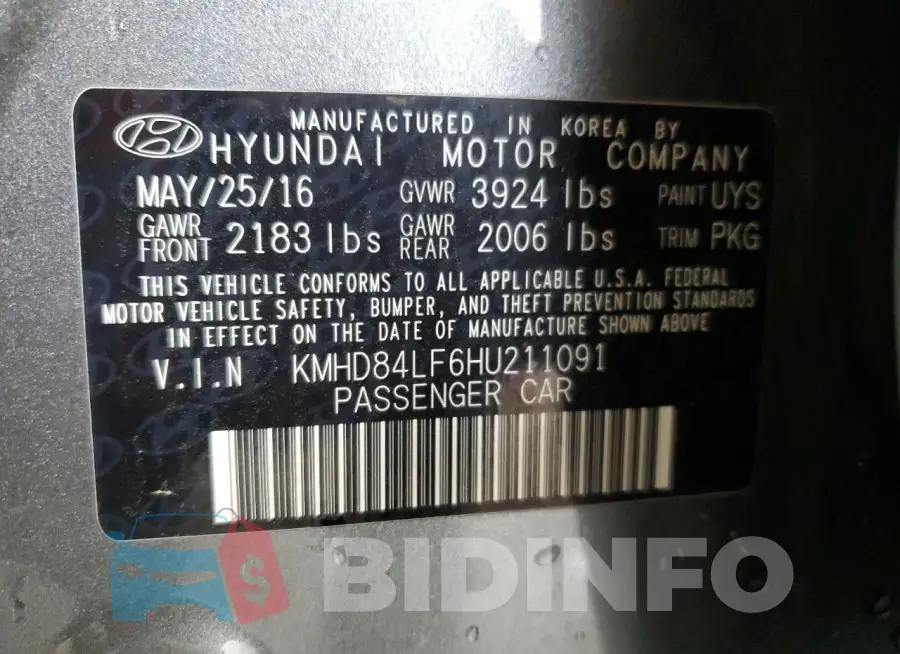 KMHD84LF6HU211091 Photo# 12