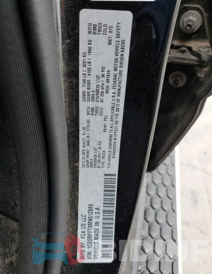 1C6SRFFT9MN512889 Photo# 12