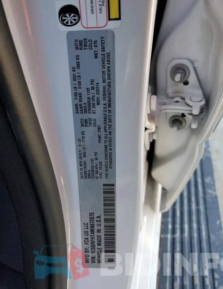 1C6SRFHT4MN672675 Photo# 12