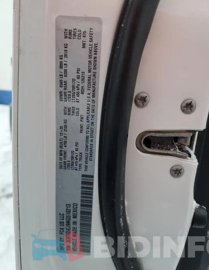 3C6TR5EJ9MG510213 Photo# 12
