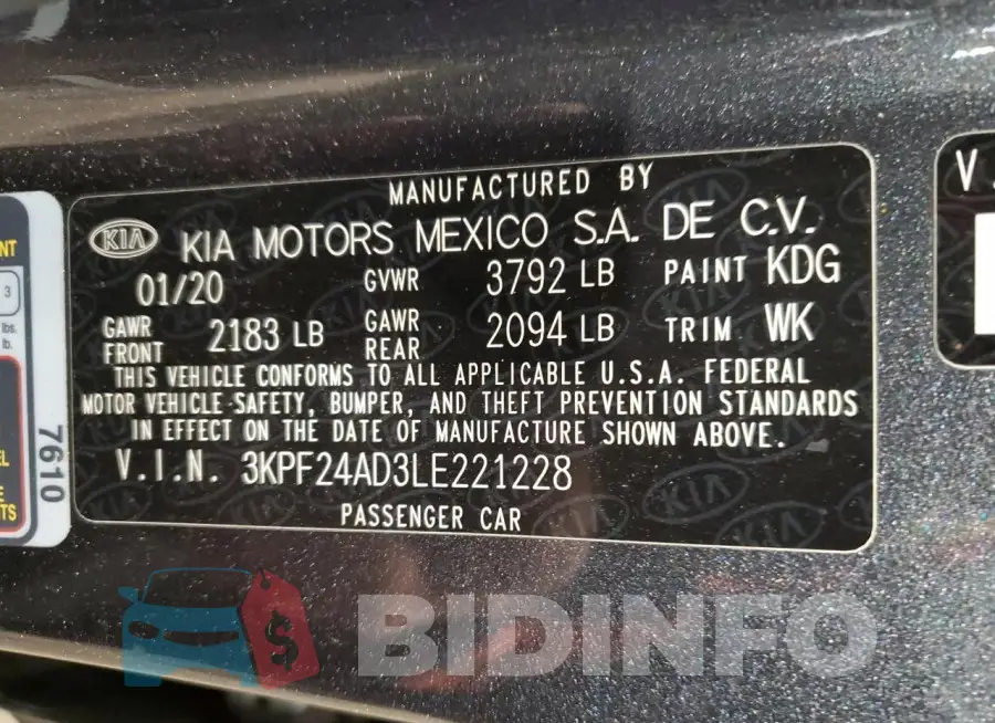 3KPF24AD3LE221228 Photo# 12
