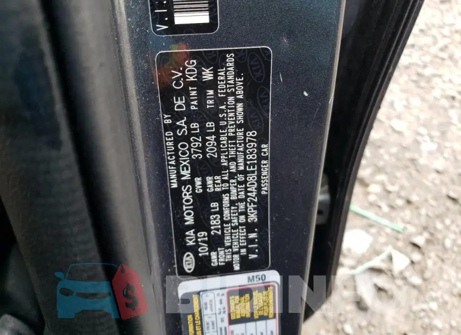 3KPF24AD8LE183978 Photo# 12