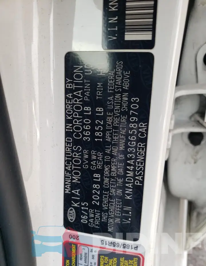 KNADM4A33G6589703 Photo# 12