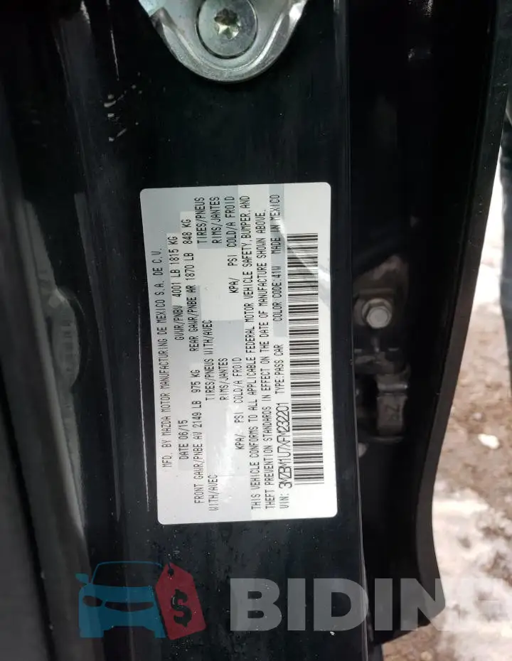 3MZBM1U7XFM232201 Photo# 13