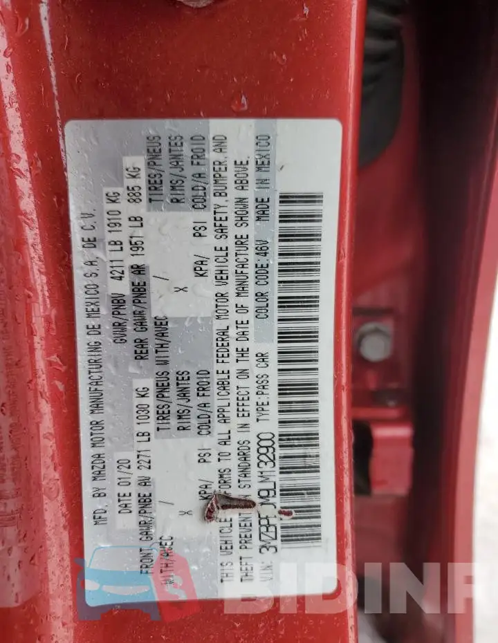 3MZBPBDM9LM132900 Photo# 12