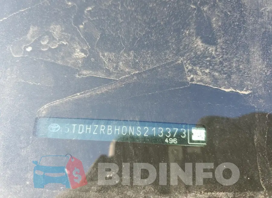 5TDHZRBH0NS213373 Photo# 12