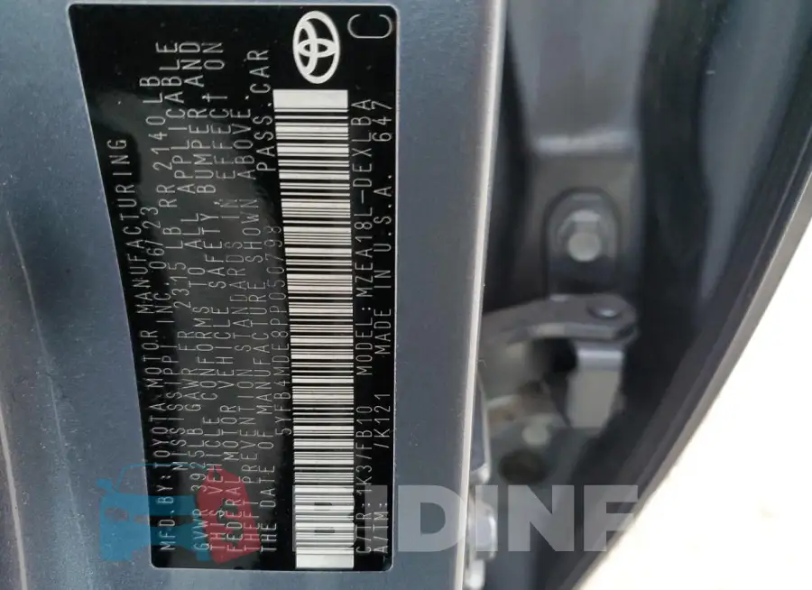5YFB4MDE8PP050798 Photo# 12