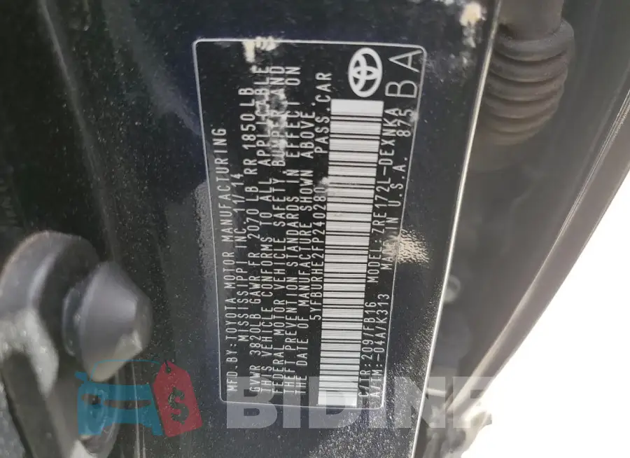 5YFBURHE2FP240280 Photo# 13