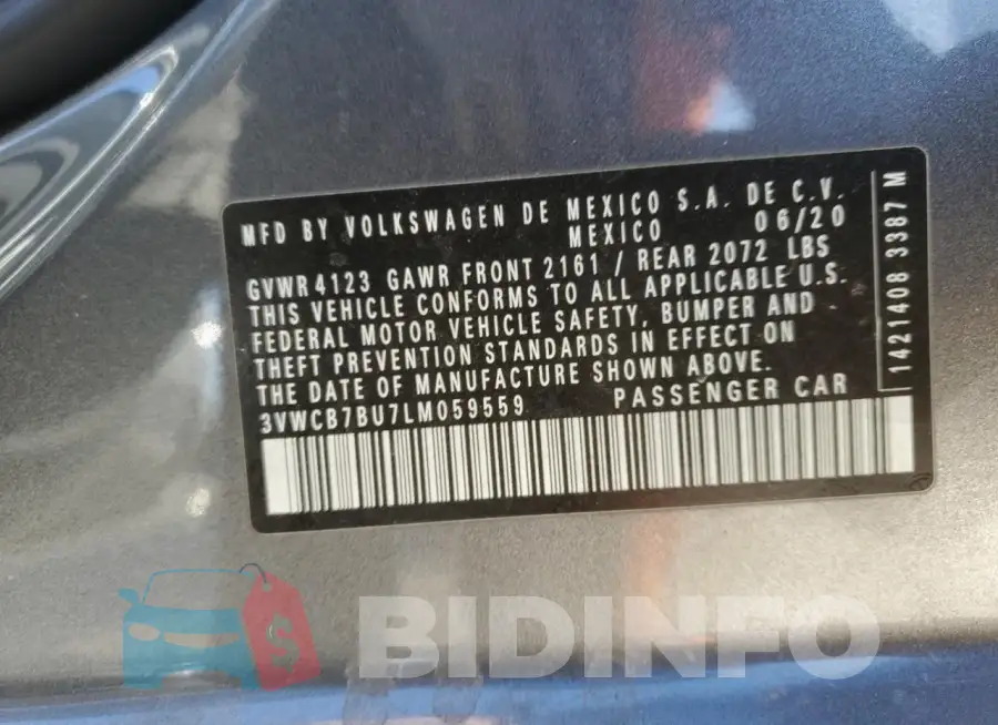 3VWCB7BU7LM059559 Photo# 12