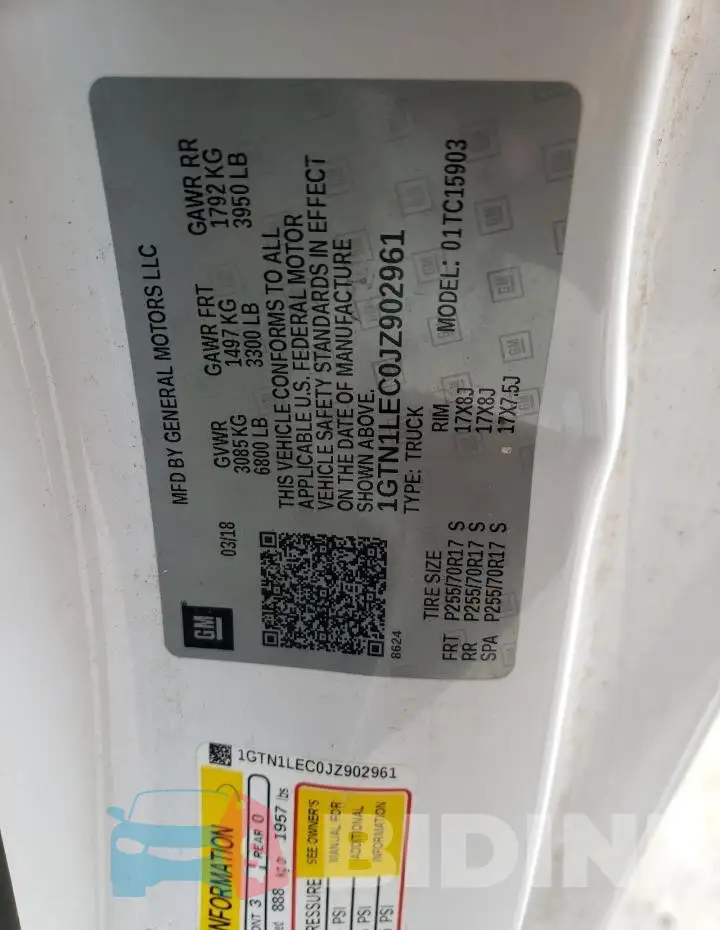 1GTN1LEC0JZ902961 Photo# 12