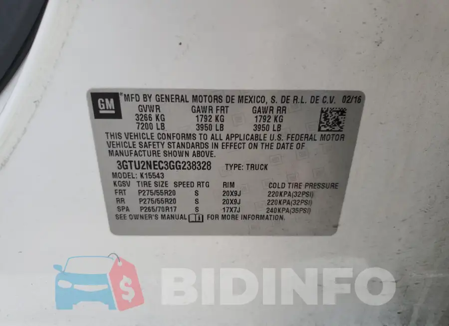 3GTU2NEC3GG238328 Photo# 12