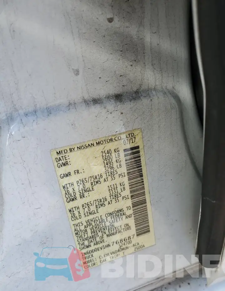 1N6DD0EV1HN768687 Photo# 13
