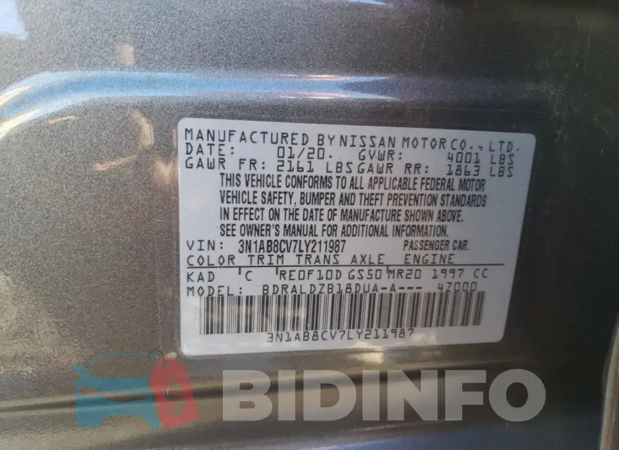 3N1AB8CV7LY211987 Photo# 12
