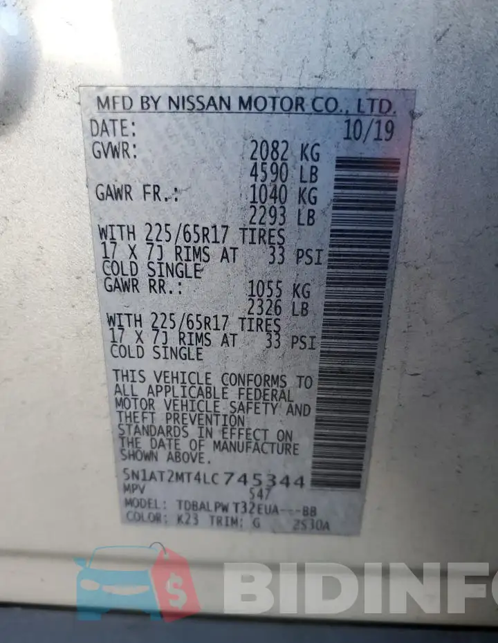 5N1AT2MT4LC745344 Photo# 12