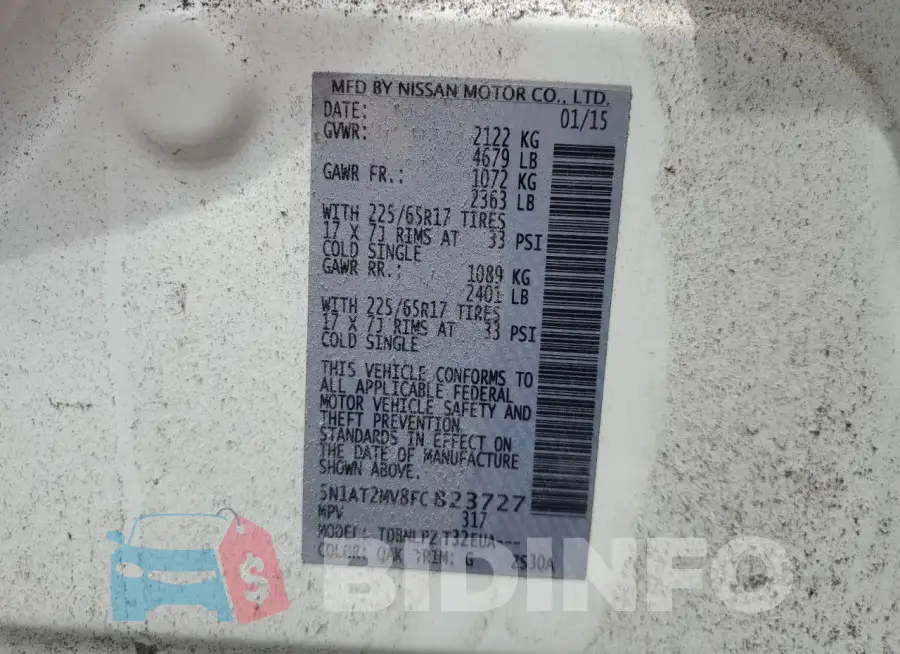 5N1AT2MV8FC823727 Photo# 13