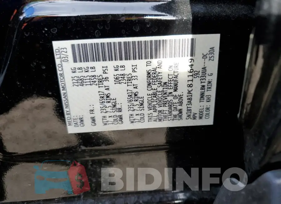 5N1BT3AB1PC811649 Photo# 14