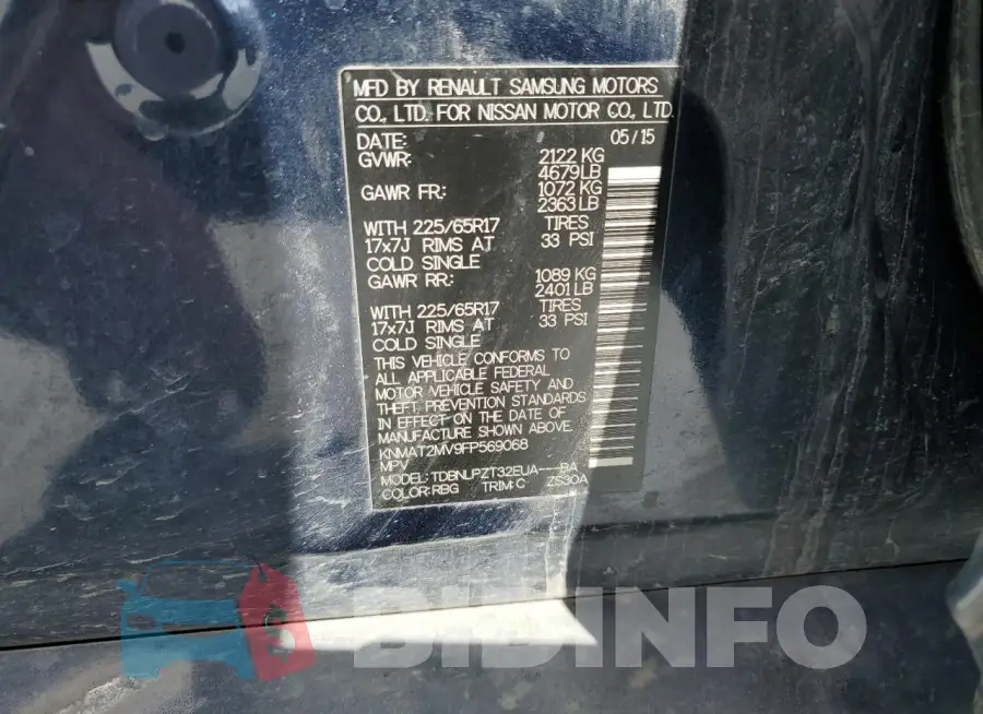 KNMAT2MV9FP569068 Photo# 13