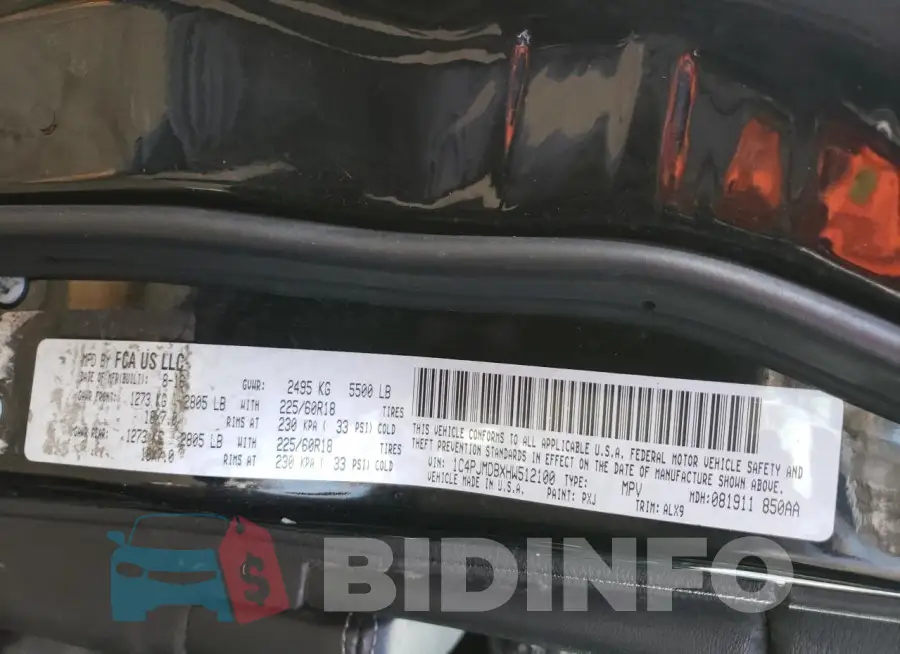 1C4PJMDBXHW512100 Photo# 12