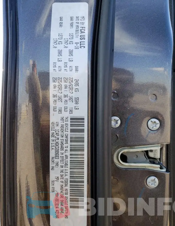 1C4PJMLX6KD289683 Photo# 13